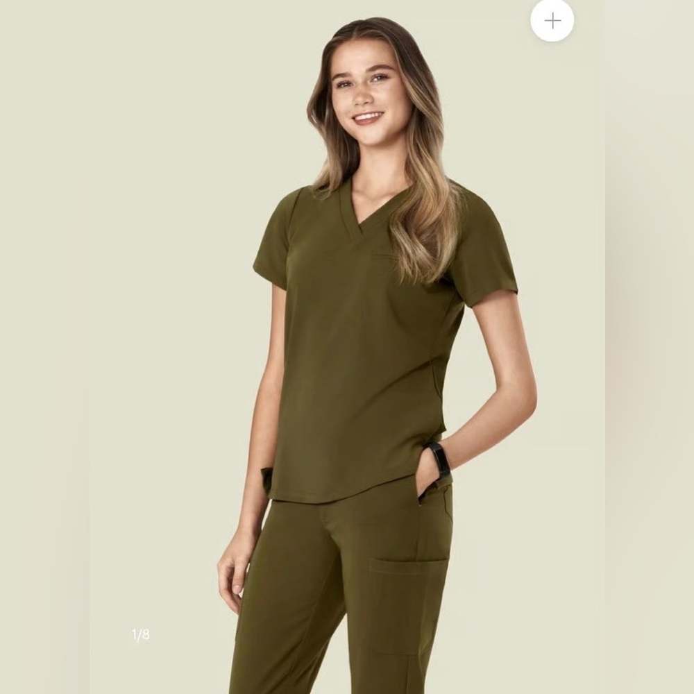 NWT Mandala Women's One Pocket Scrub Top in Manzanilla Size 3XL Rare Colorway